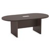 Officesource OS Conference Tables Racetrack Conference Table with Slab Base PL136ES